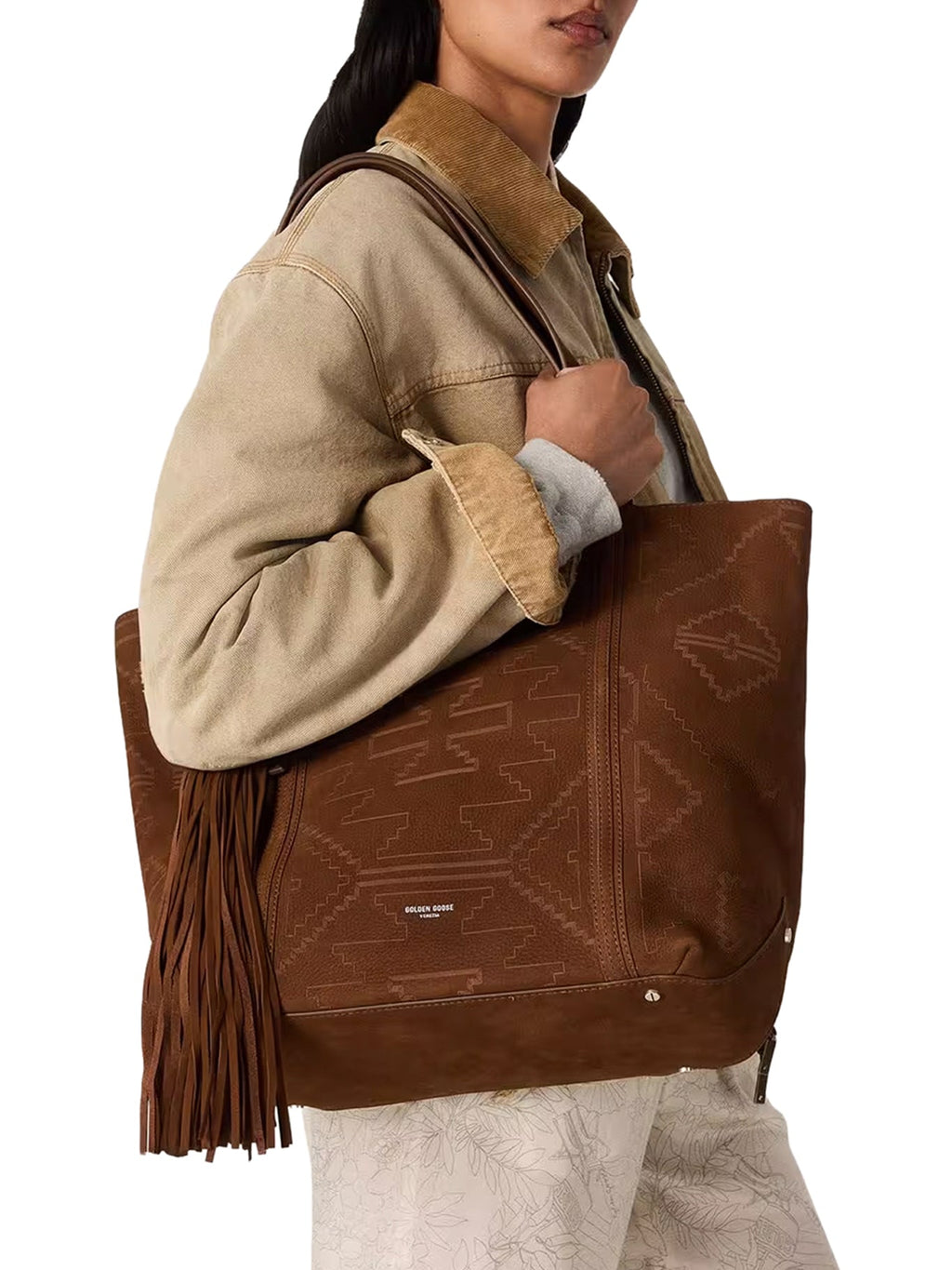 Golden Goose Women's Nubuck Leather Bag in Brown - view 2