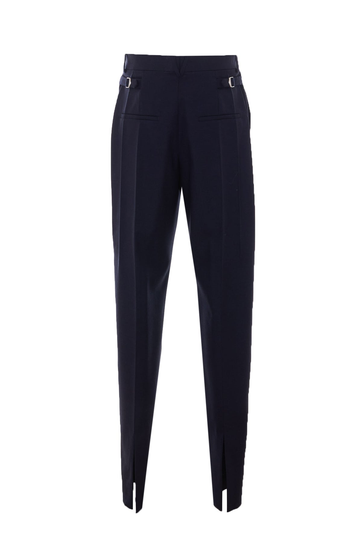 Bottega Veneta Women's Grain de Poudre Wool Pants in Blue - view 2