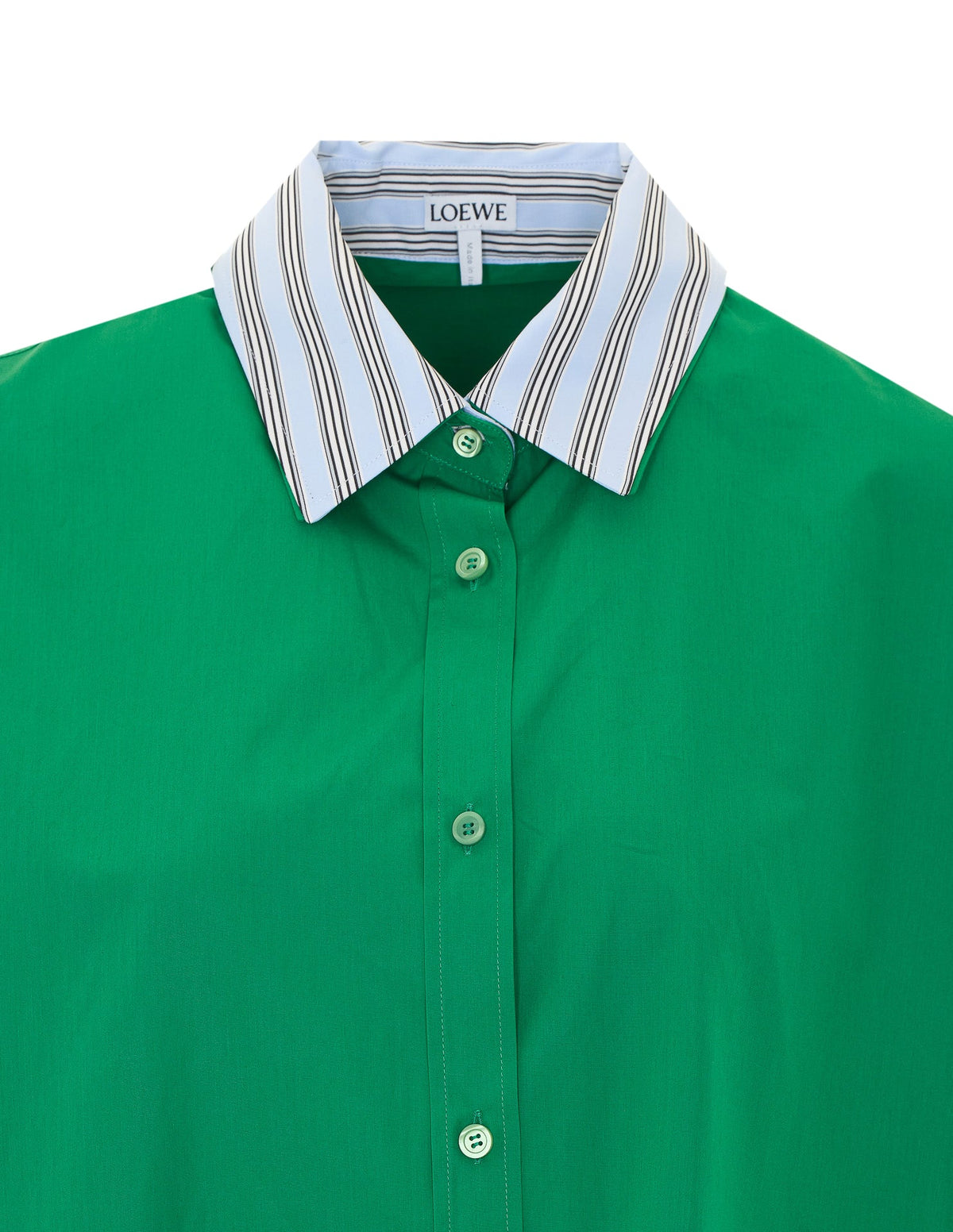 Loewe Women's Green Cotton Chemisier in Green - view 4