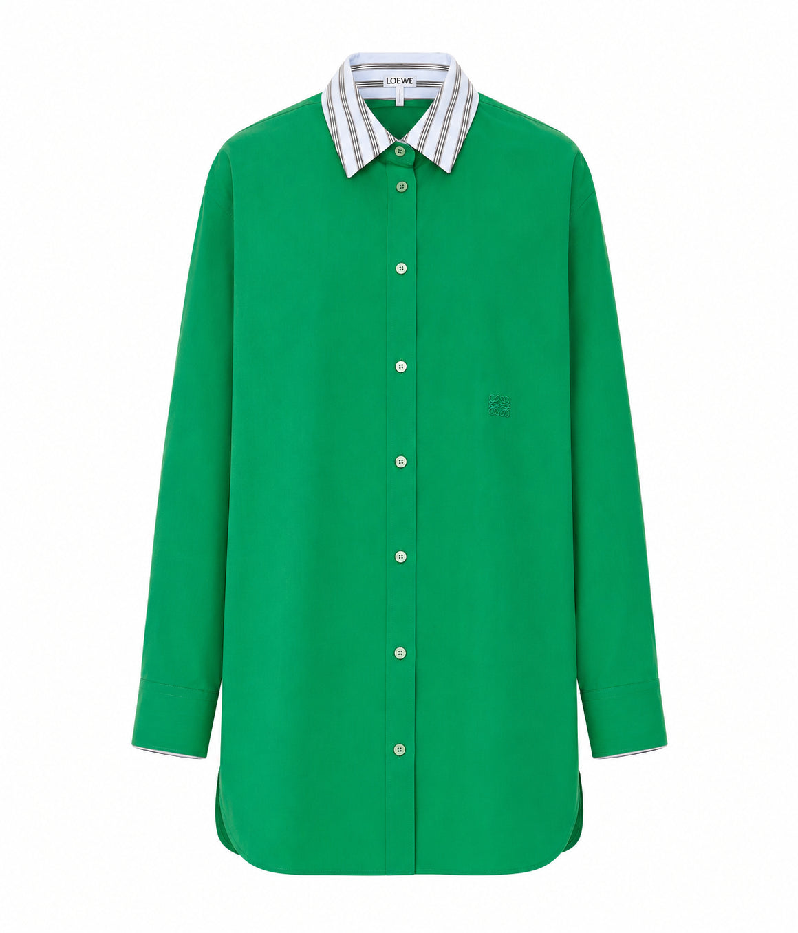 Loewe Women's Green Cotton Chemisier in Green - view 1