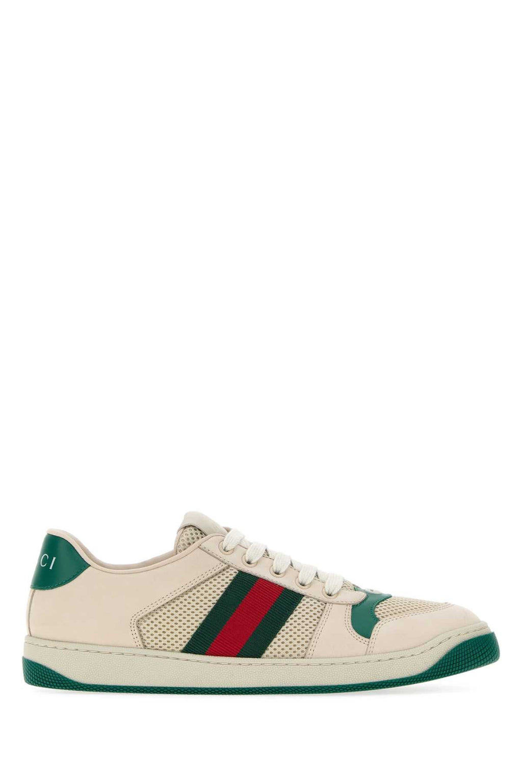 Gucci Women's Web Fabric Sneakers in White - view 1