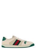 Gucci Women's Web Fabric Sneakers in White - view 1