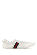 Gucci Women's Leather Sneakers with Web in White - view 1