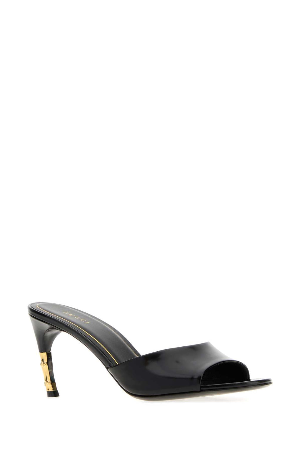 Gucci Women's Leather GG Slides in Black - view 2