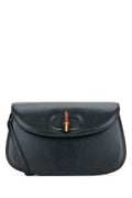 Gucci Women's Bamboo Leather Shoulder Bag in Black - view 1