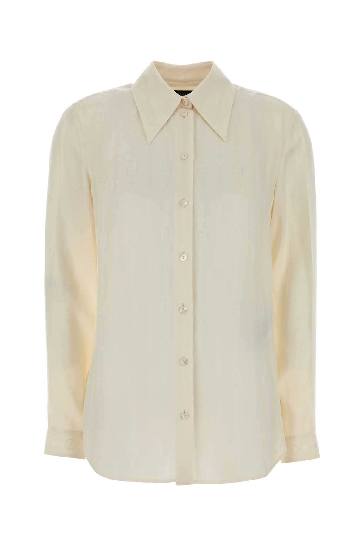 Gucci Women's Silk Shirt in Cream - view 1