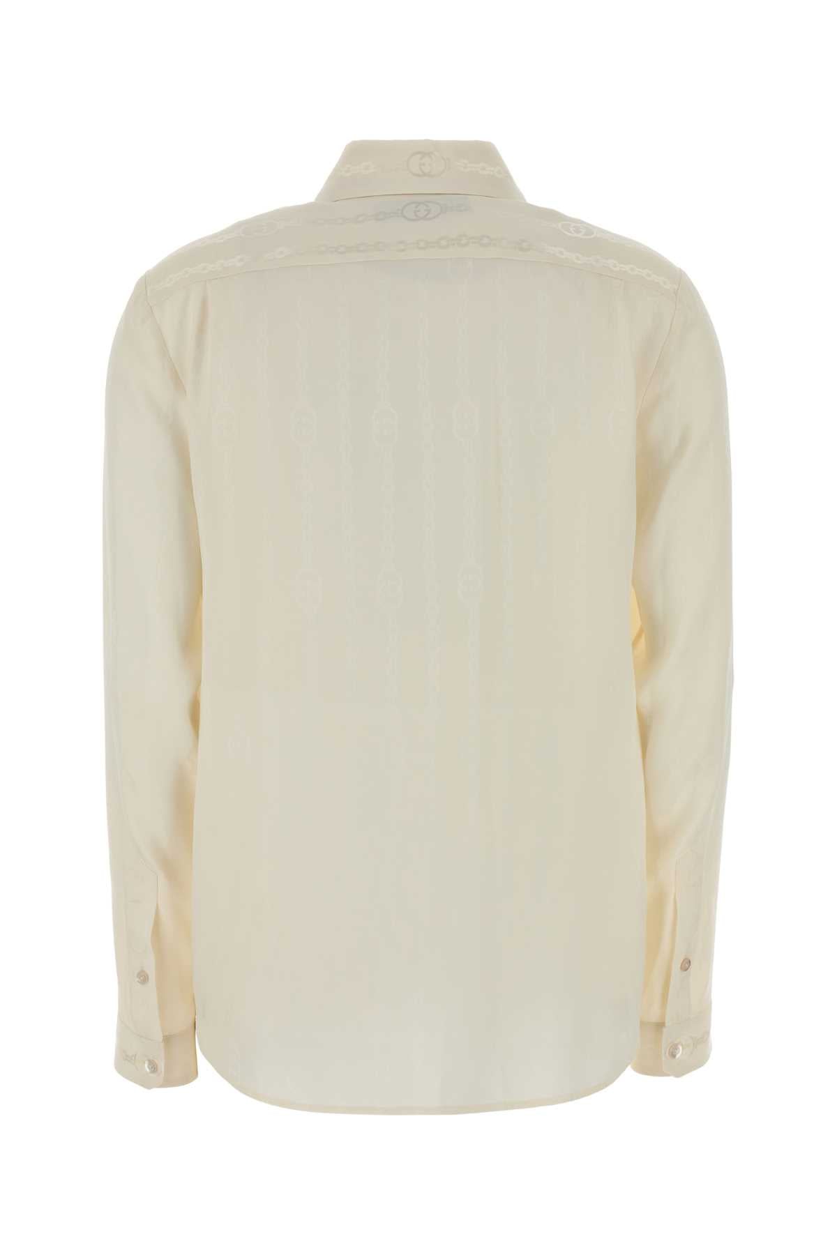 Gucci Women's Silk Shirt in Cream - view 2