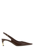 Gucci Women's Leather Slingback Pumps in Dark Brown - view 1