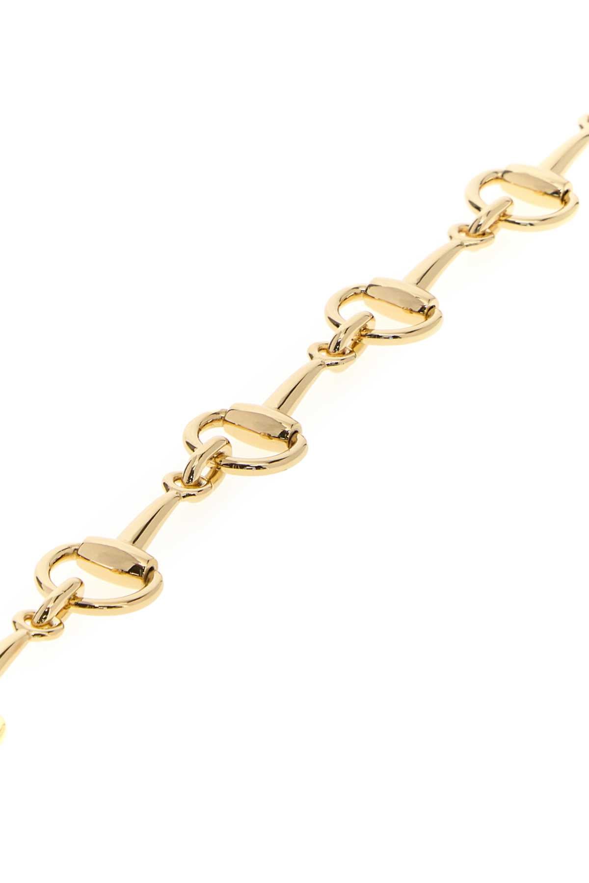 Gucci Women's Horsebit Metal Necklace in Gold - view 2