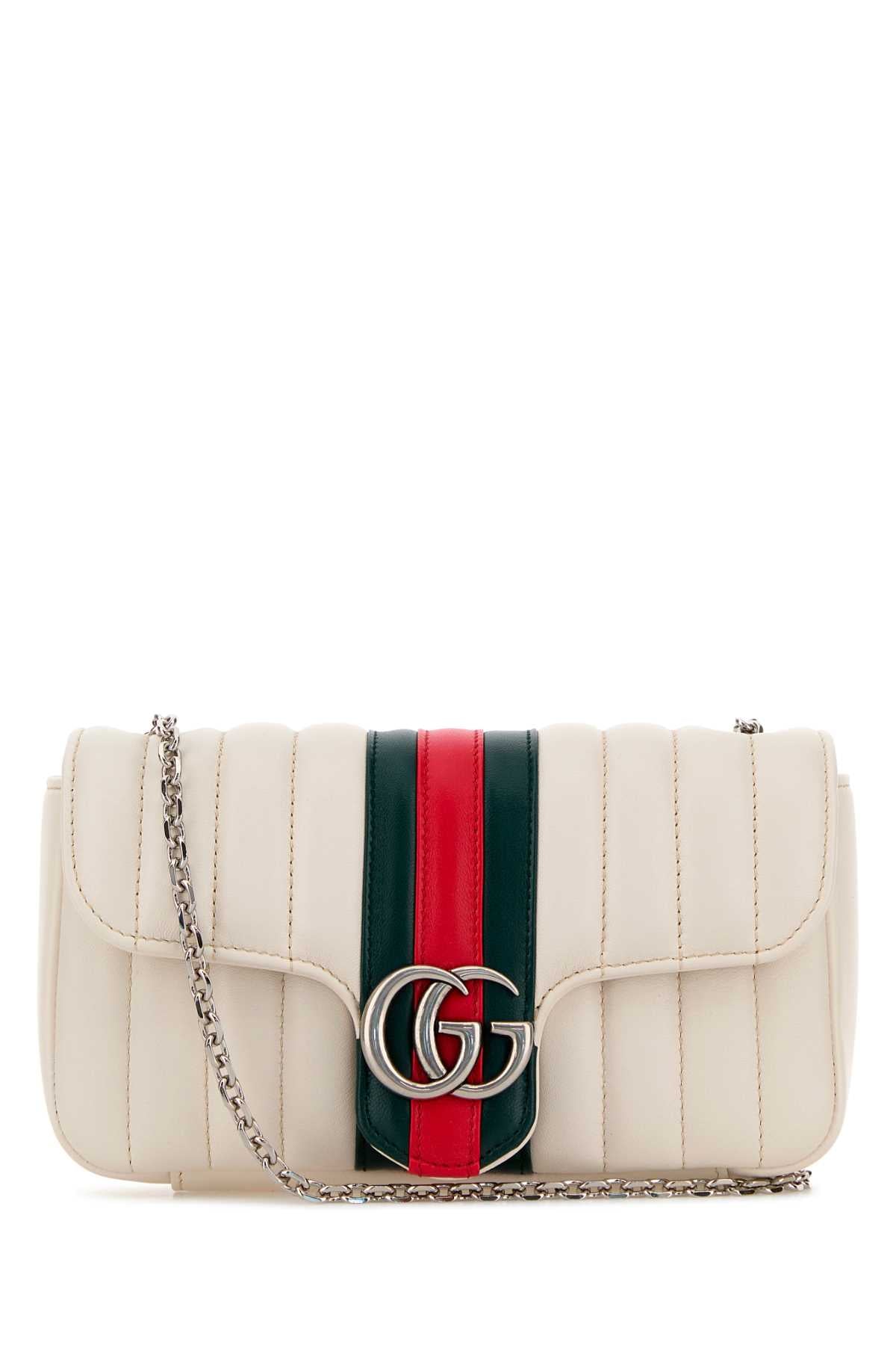 Gucci Women's GG Marmont Leather Bag in White - view 1