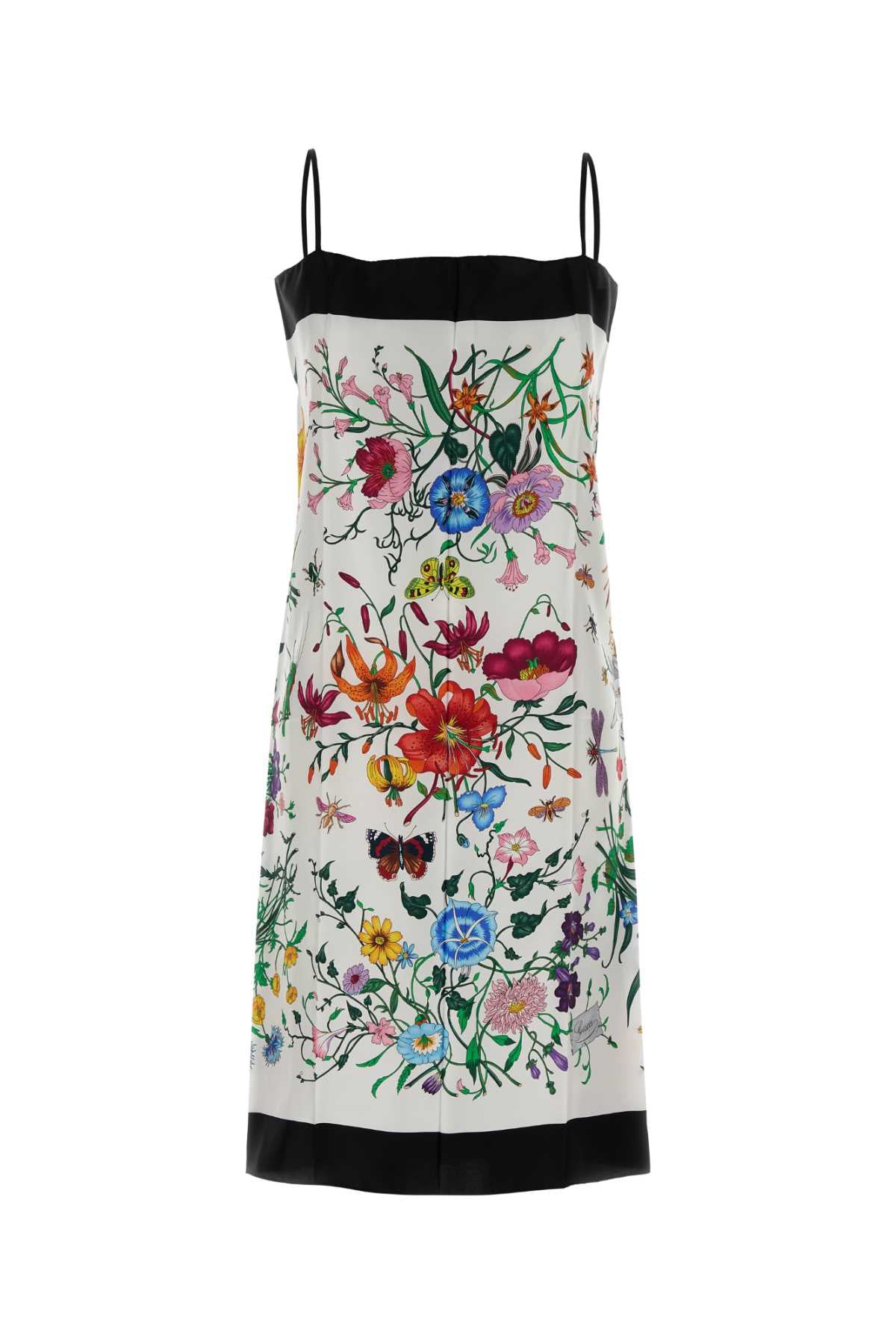 Gucci Women's Floral Print Silk Dress in Multicolour - view 1