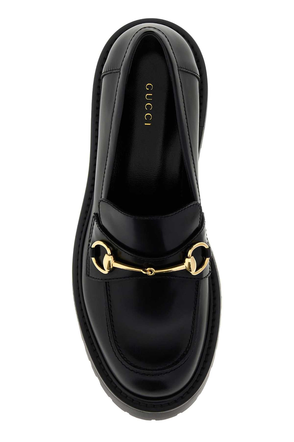 Gucci Women's Leather Horsebit Loafers in Black - view 3