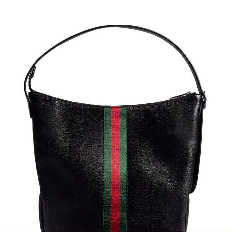 Gucci Men's Lunetta Medium Shoulder Bag in Black