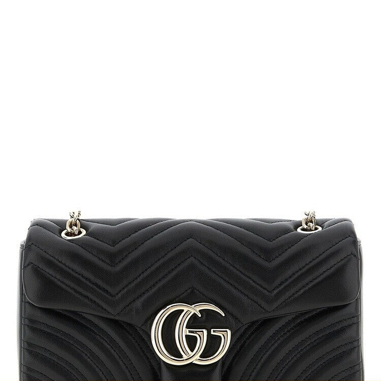 Gucci Women's Gg Marmont Medium Bag in Black