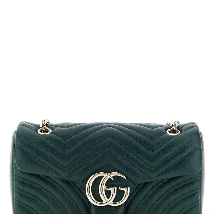 Gucci Women's Gg Marmont Medium Bag in Green