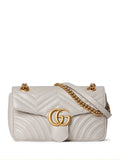 Gucci Women's Gg Marmont Medium Bag in Grey