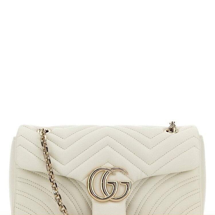 Gucci Women's Gg Marmont Medium Bag in White