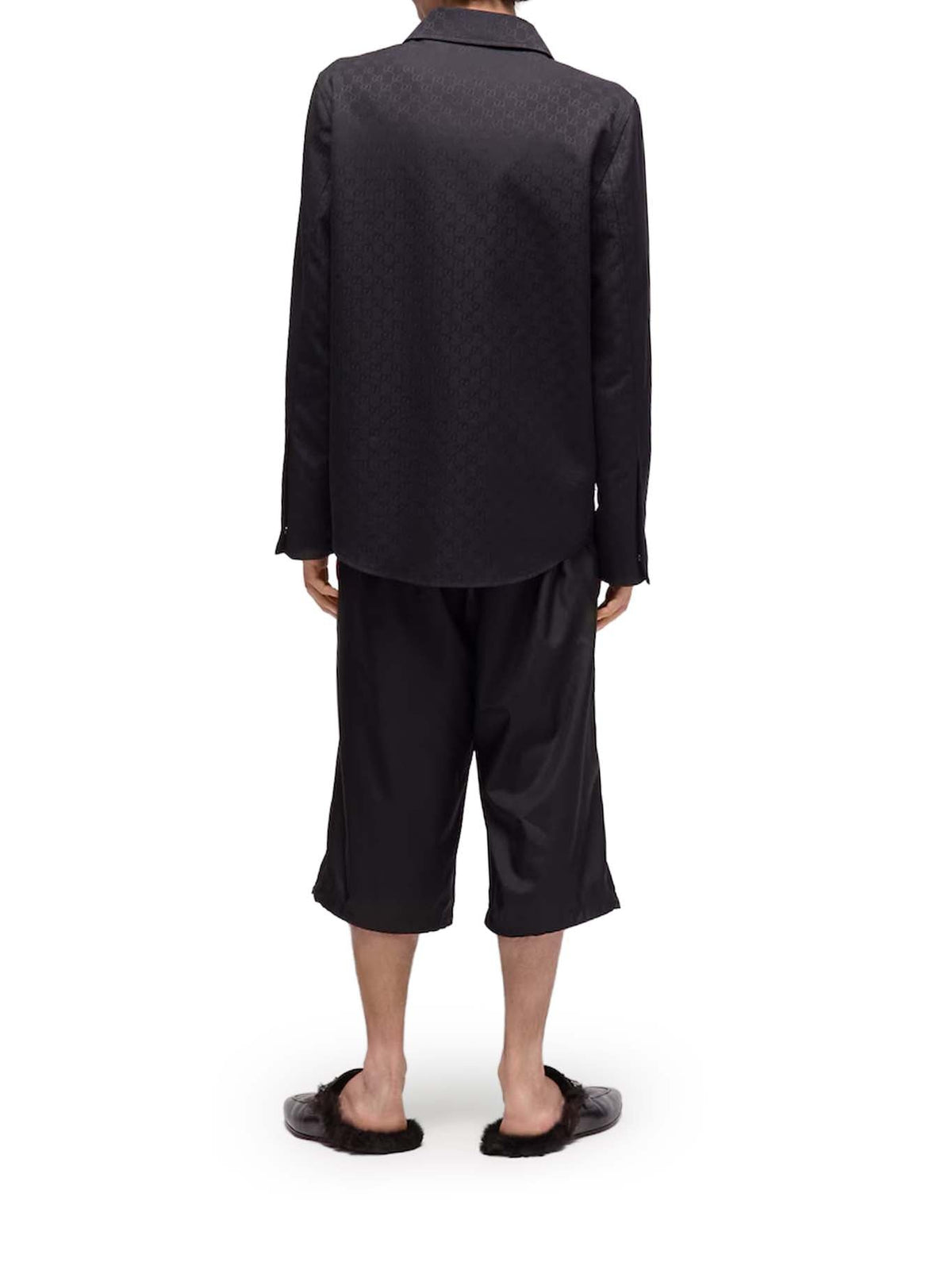 Gucci Men's GG Cotton Fabric Shirt in Black - view 3