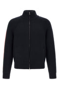 Gucci Men's Web Ribbon Knitted Jacket in Blue