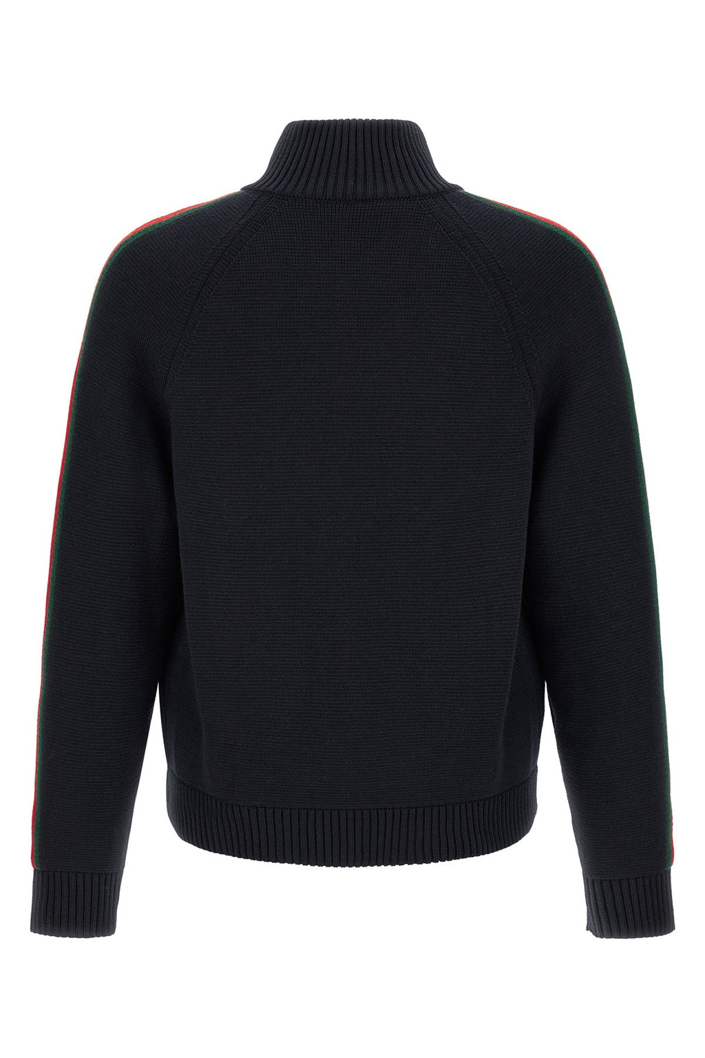 Gucci Men's Web Ribbon Knitted Jacket in Blue