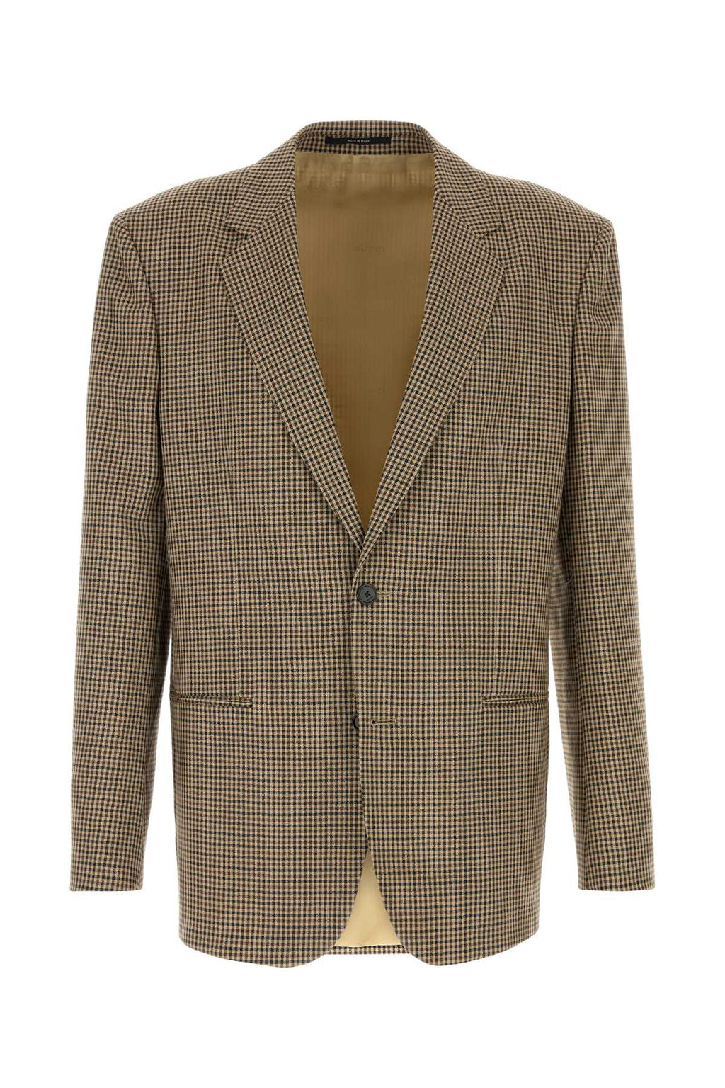 Gucci Men's Wool Houndstooth Jacket in Beige - view 1