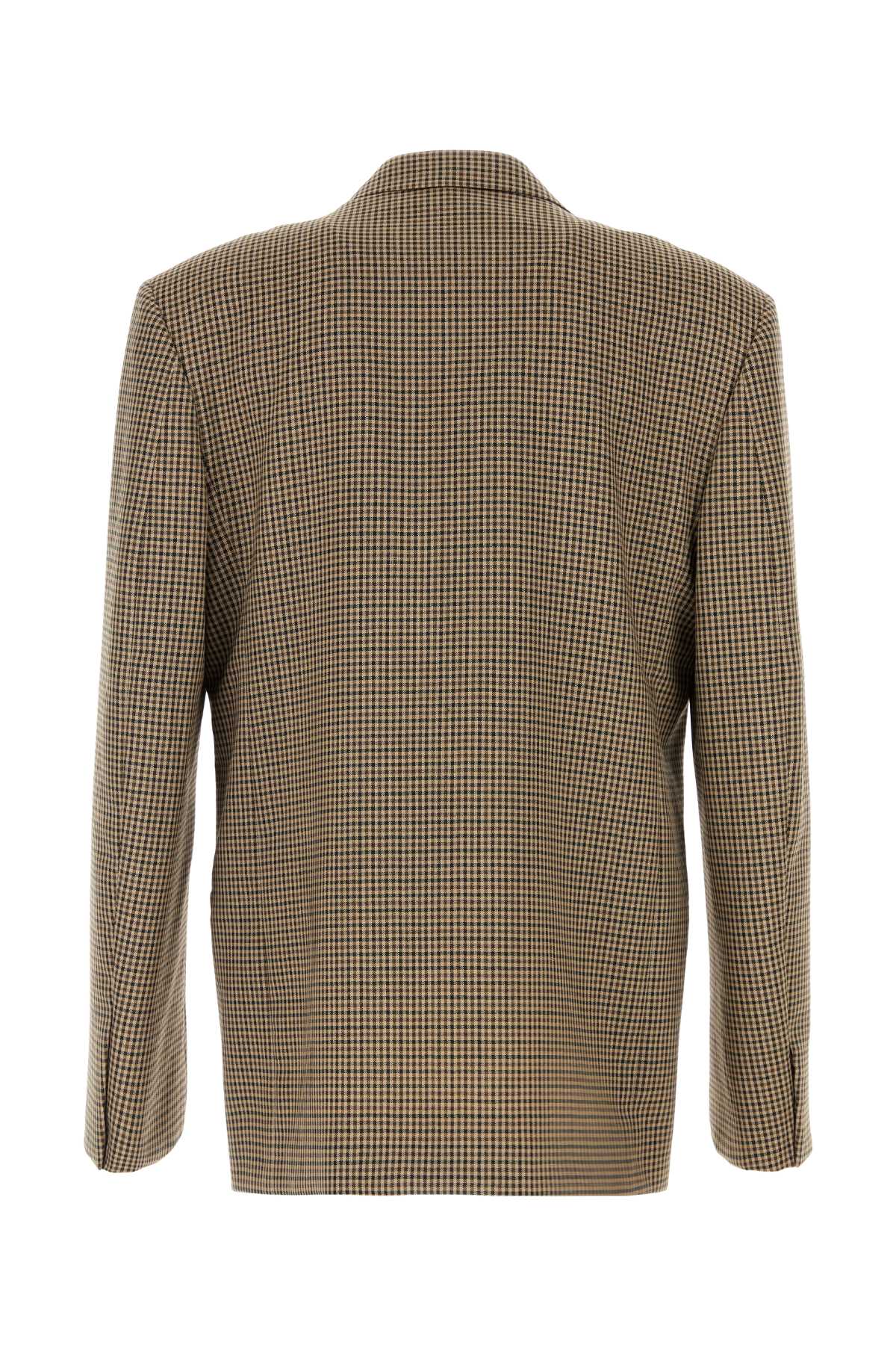 Gucci Men's Wool Houndstooth Jacket in Beige - view 2