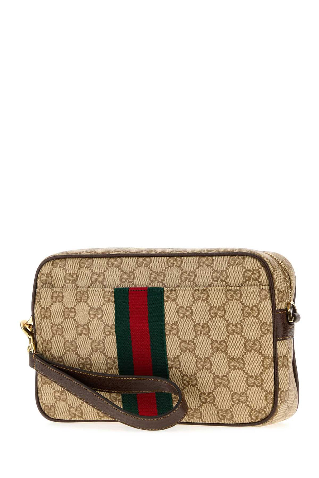 Gucci Men's GG Web Canvas Crossbody Bag in Beige - view 2