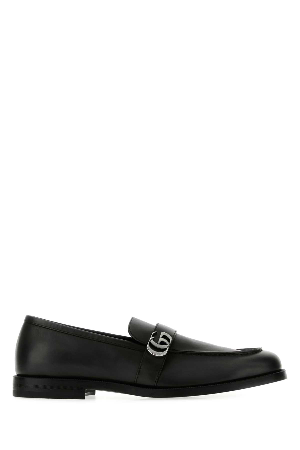 Gucci Men's Leather Horsebit Moccasins in Black - view 1