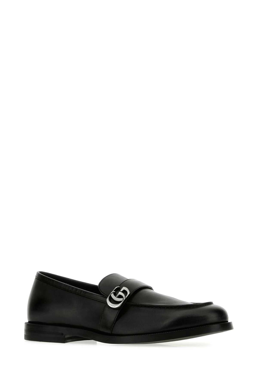 Gucci Men's Leather Horsebit Moccasins in Black - view 2