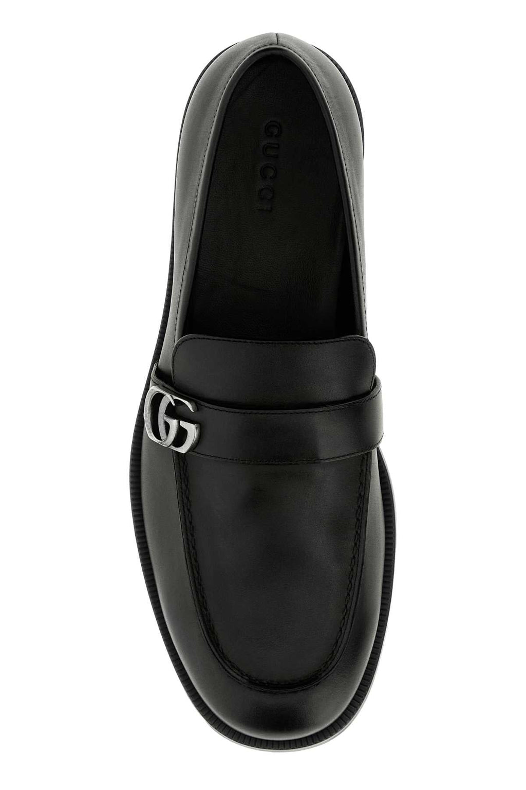 Gucci Men's Leather Horsebit Moccasins in Black - view 3