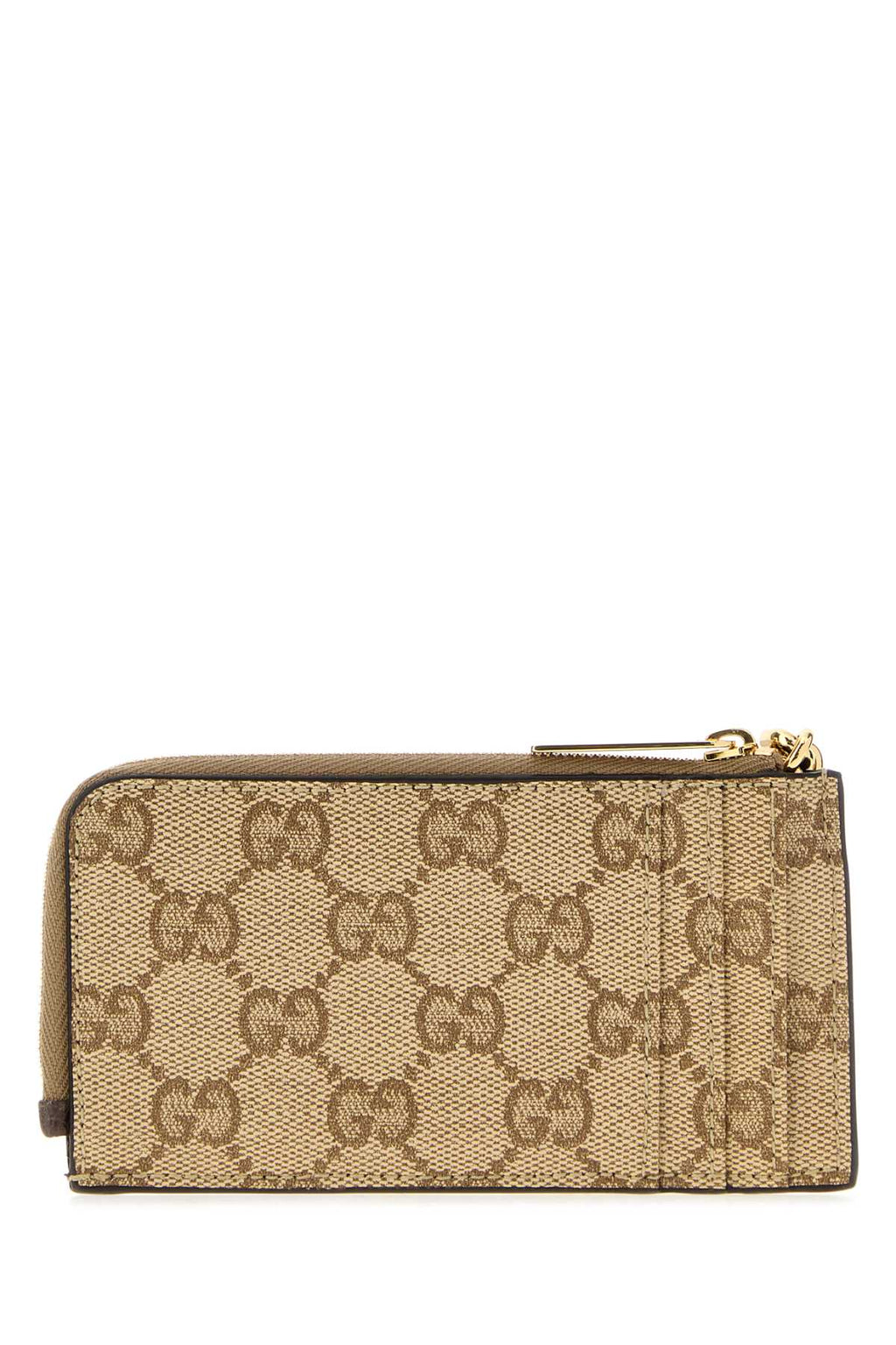 Gucci Men's GG Canvas Zip Wallet in Beige - view 3