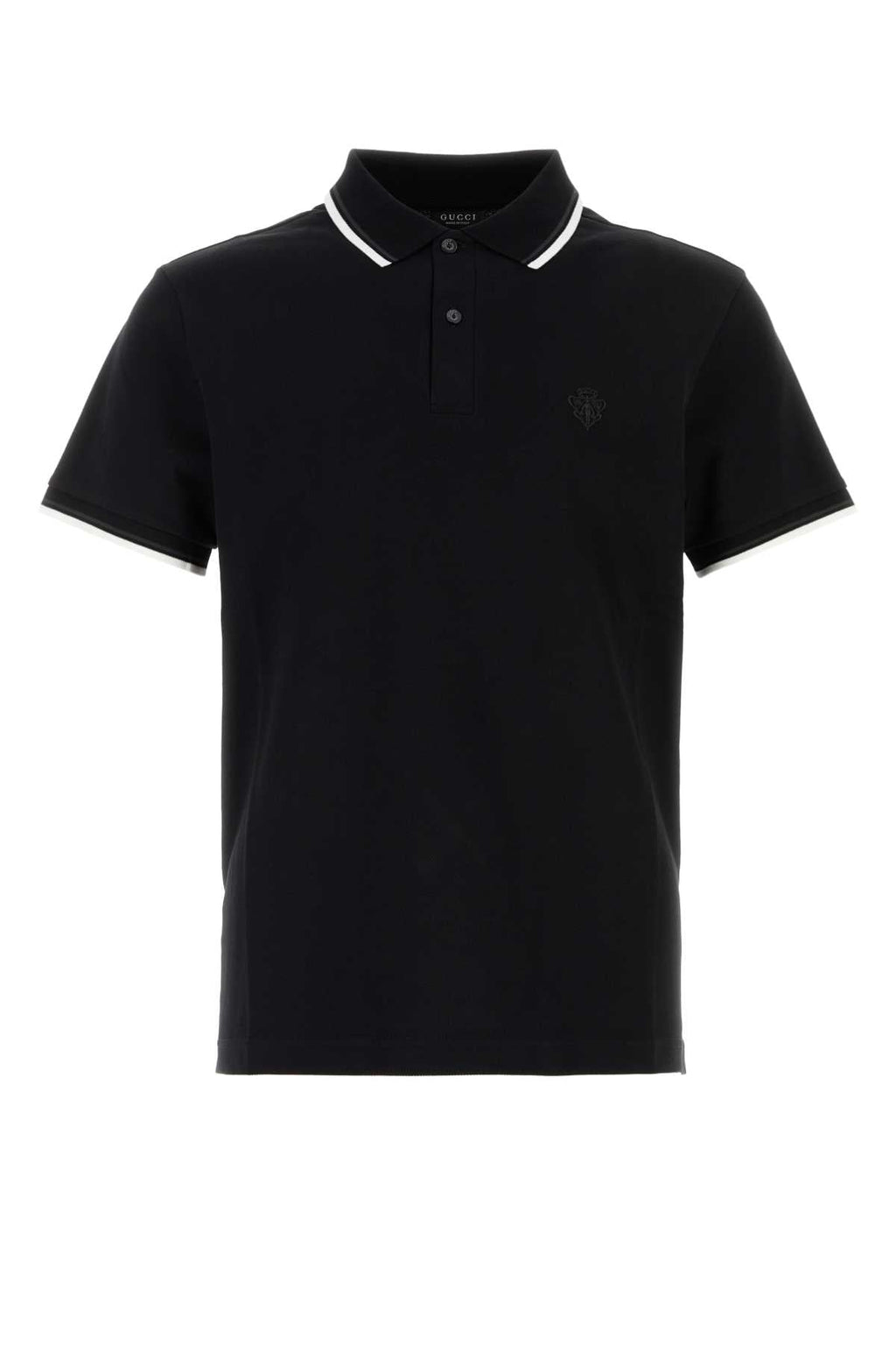 Gucci Men's Cotton Pique Polo in Navy - view 1