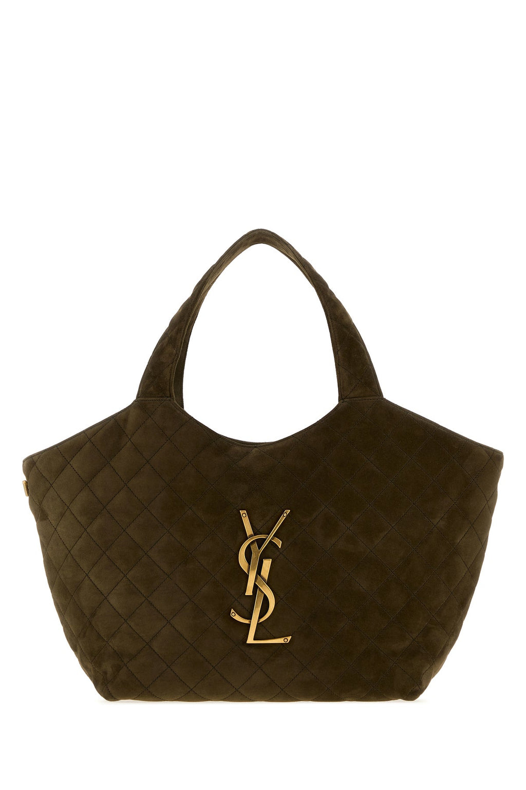 Saint Laurent Women's Icare Suede Shopping Bag in Light Musk