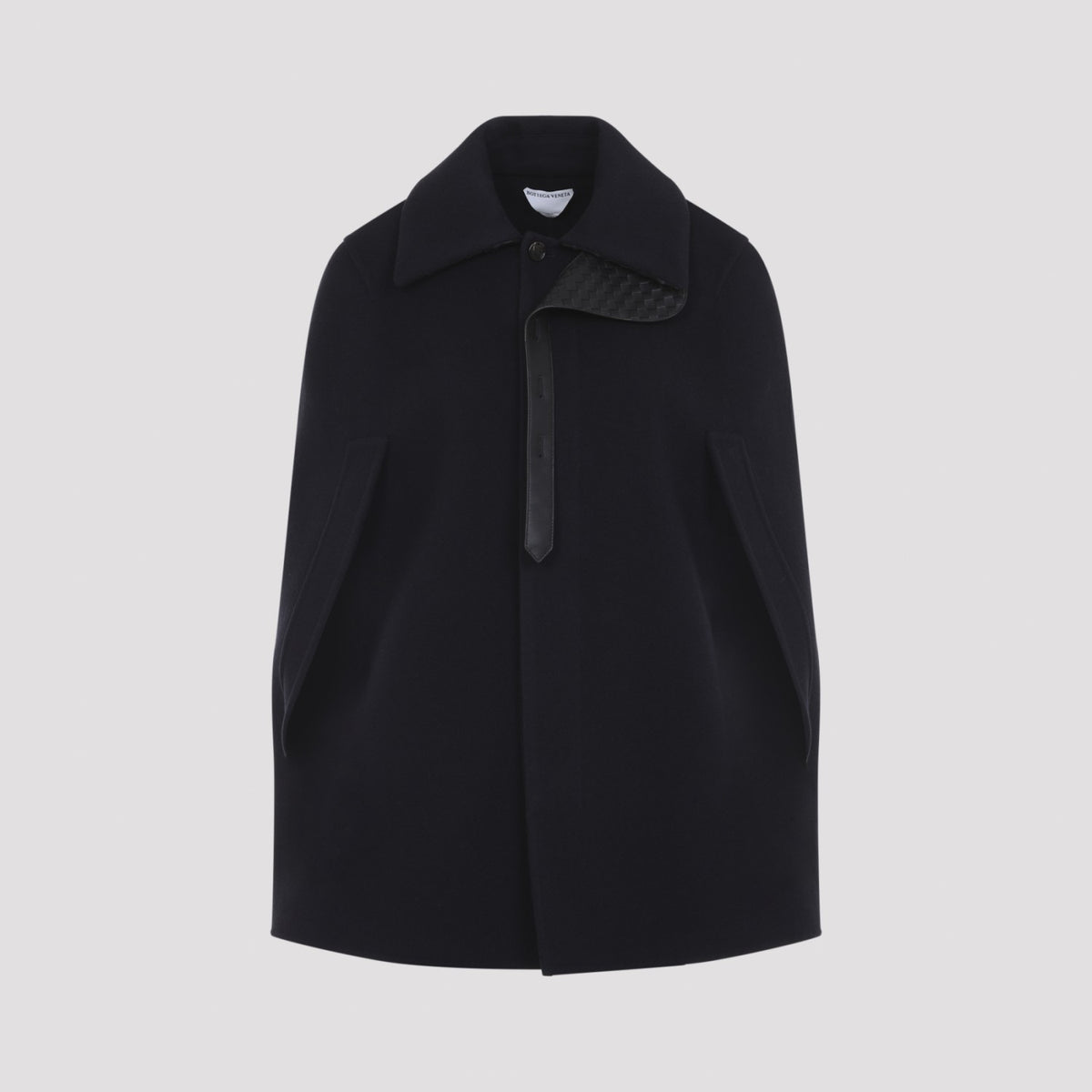 Bottega Veneta Women's Wool Cashmere Cape in Midnight Blue - view 1