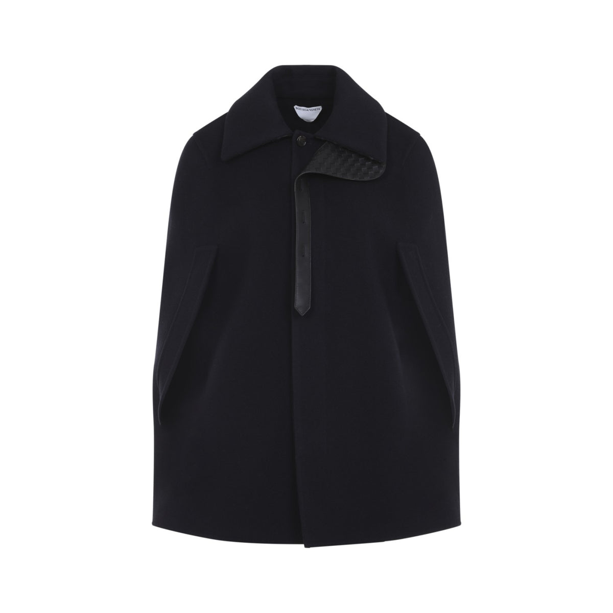 Bottega Veneta Women's Wool Cashmere Cape in Midnight Blue - view 2