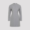Bottega Veneta Women's Compact Wool Mini Dress in Grey - view 1