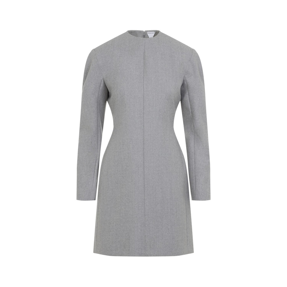 Bottega Veneta Women's Compact Wool Mini Dress in Grey - view 2