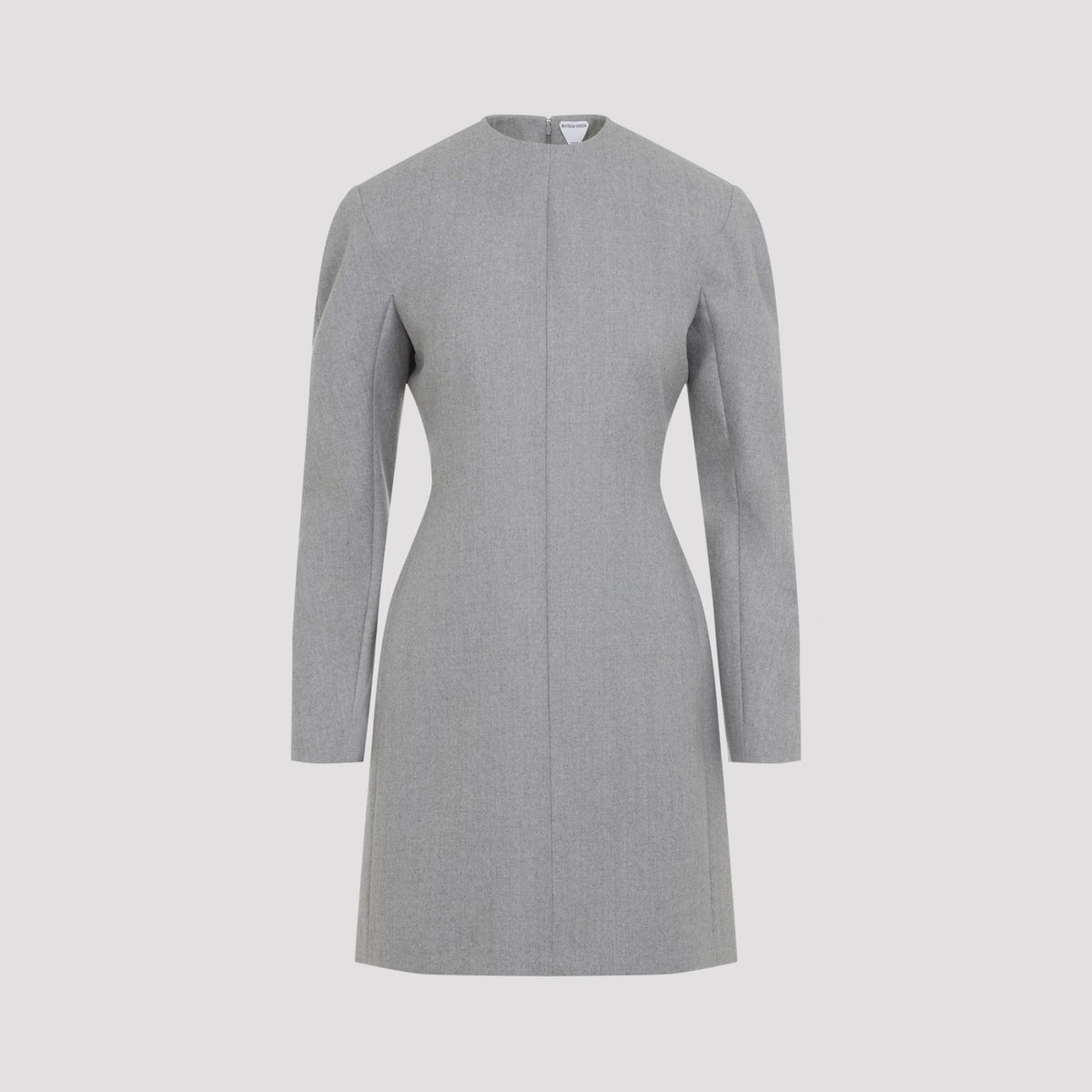 Bottega Veneta Women's Compact Wool Mini Dress in Grey - view 3