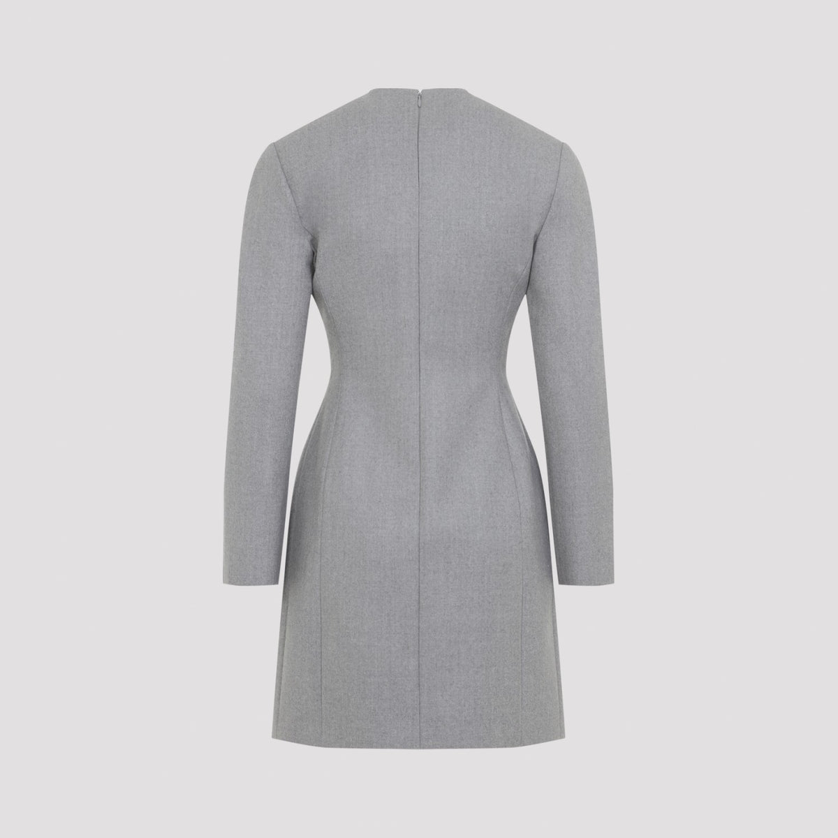 Bottega Veneta Women's Compact Wool Mini Dress in Grey - view 4