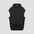 Balenciaga Men's Sleeveless Regular Hoodie in Black - view 1