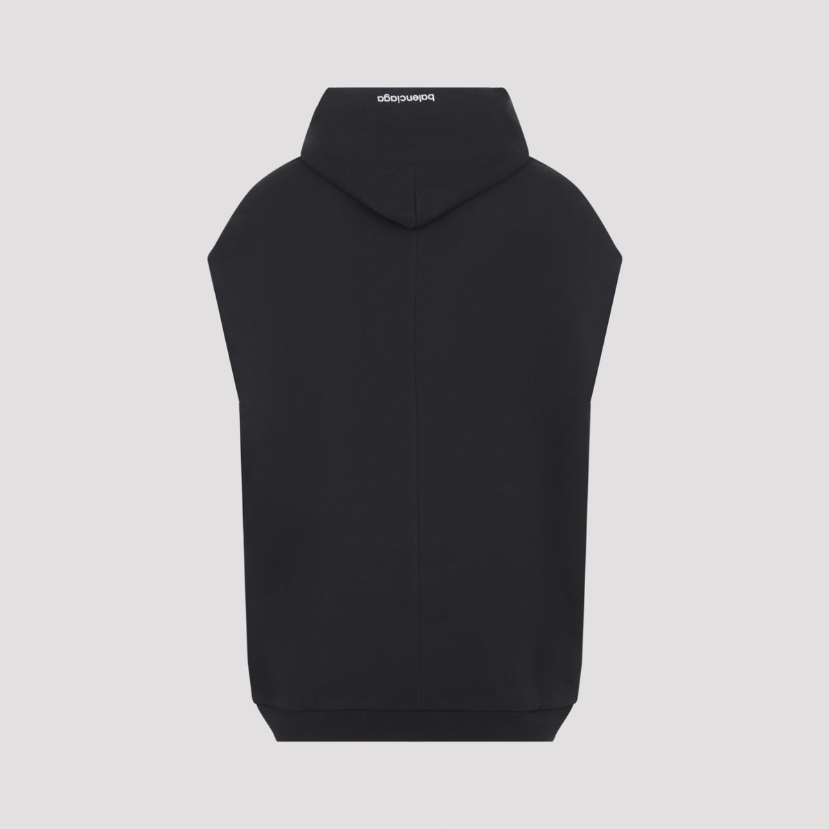 Balenciaga Men's Sleeveless Regular Hoodie in Black - view 3