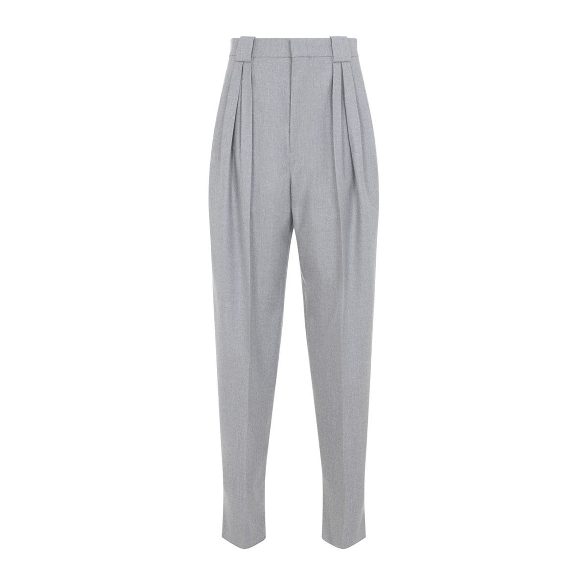 Bottega Veneta Women's Compact Wool Pants in Sterling - view 2