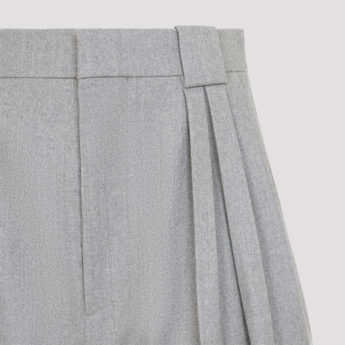 Bottega Veneta Women's Compact Wool Pants in Sterling - view 4