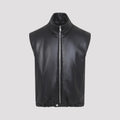 Bottega Veneta Men's Lambskin Vest in Double Black - view 1