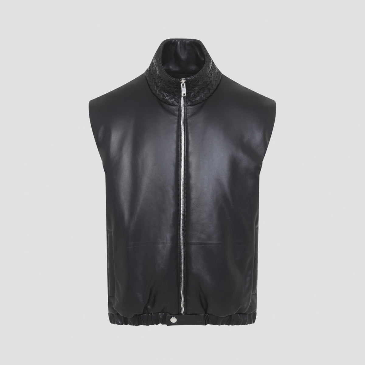 Bottega Veneta Men's Lambskin Vest in Double Black - view 1