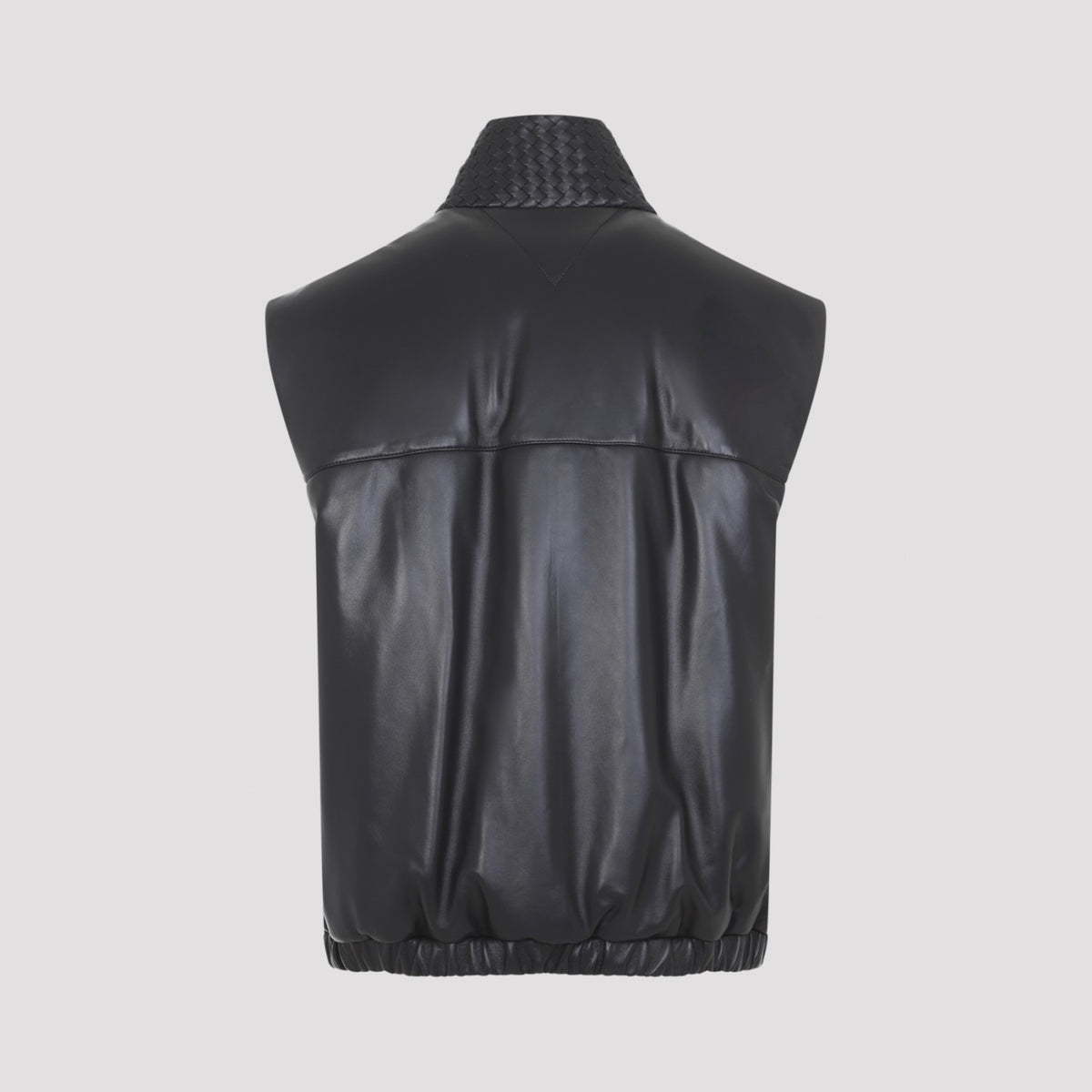 Bottega Veneta Men's Lambskin Vest in Double Black - view 3
