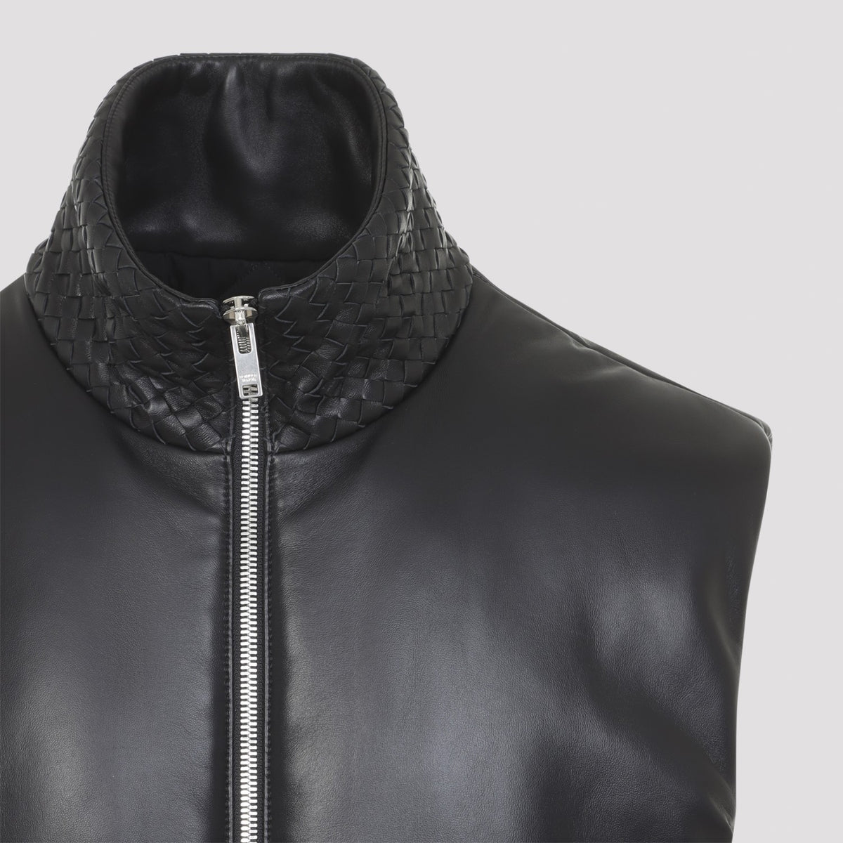 Bottega Veneta Men's Lambskin Vest in Double Black - view 4