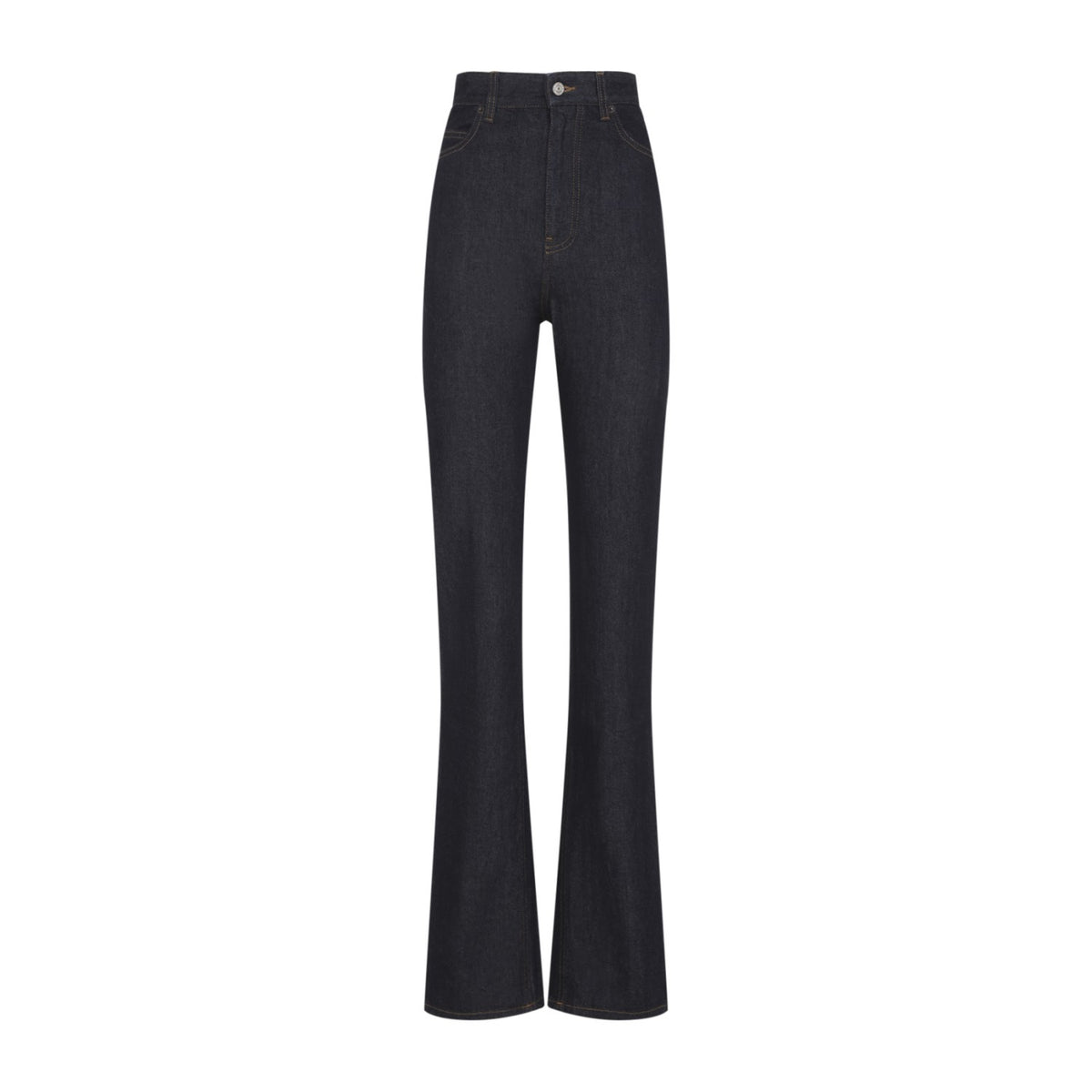 Balenciaga Women's High Waist Slim Jeans in Raw Indigo - view 2