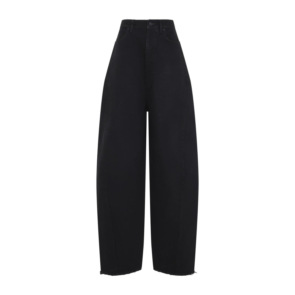 Balenciaga Women's Barrel Twisted Jeans in Vintage Black - view 2