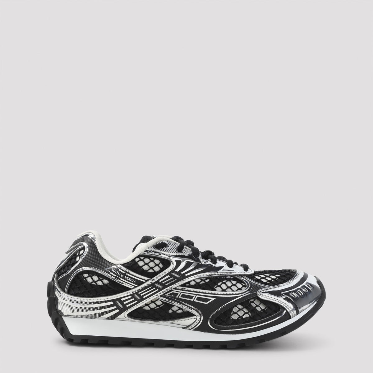 Bottega Veneta Women's Orbit Bv Sneakers in Black Silver - view 1